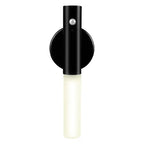 Night Light in sleek black finish with motion sensor, mounted on wall for hallway or bedroom use