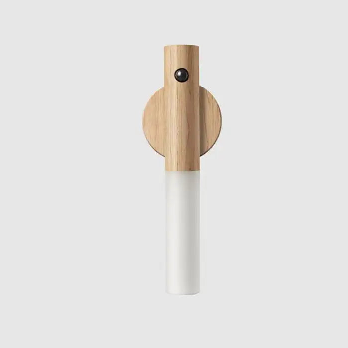 Night Light in light wood finish with minimalist design, ideal for modern hallway or bedroom wall