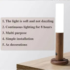Night Light placed on table with soft LED glow, long battery life and multipurpose functionality