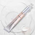 Premium eye cream with silver applicator tip showcasing hydrating formula and anti-aging benefits for delicate eye area