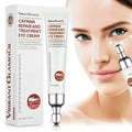 Peptide Collagen Eye Cream applied under eyes to reduce puffiness and dark circles visibly