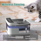 Pet water dispenser with wireless sensing sprays water automatically with quiet operating noise