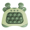 pop it game green interactive toy with 9-button silicone grid for tapping games