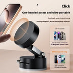 Portable magnetic phone holder with MagSafe support and strong one-touch magnetic attachment.
