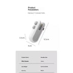 Portable mini bag sealer with magnetic storage product dimensions, weight 45g, compact mini sealer specifications