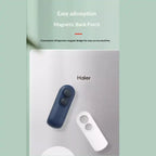 Portable mini bag sealer with magnetic storage magnetic back patch for easy refrigerator storage and access.