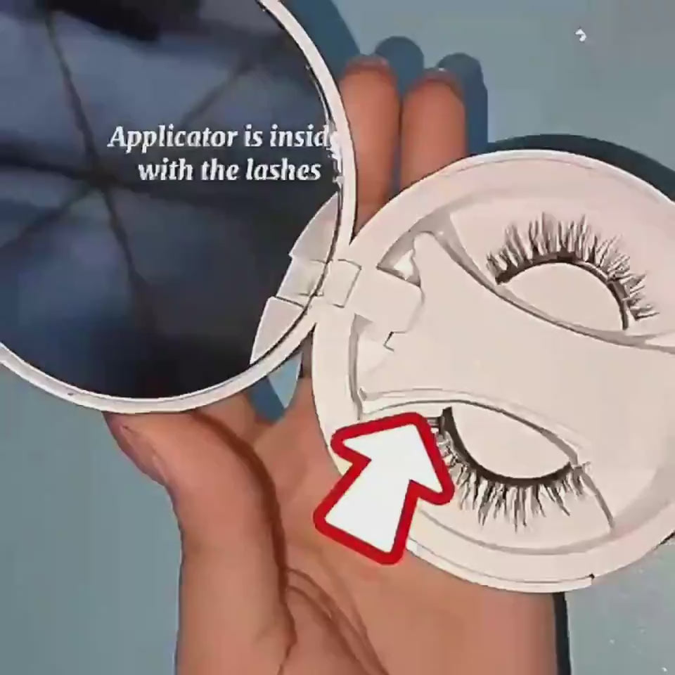 Magnetic eyelash application