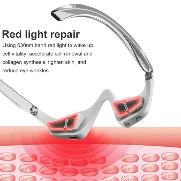 3-in-1 eye rejuvenation device using 630nm red light to tighten skin and reduce eye wrinkles