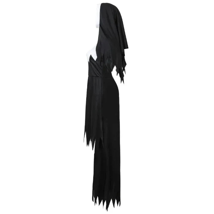 Scary Gothic Nun Costume Set - UrSuperMart