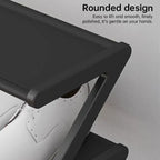 Shoe rack with rounded corner design offering smooth, polished edges for safe and easy handling.