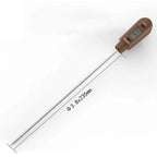 Silicone thermometer spatula featuring stainless steel probe with dimensions 3.8×235mm and digital temperature readout