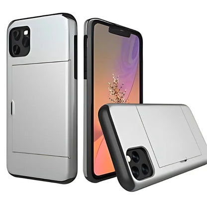 silver wallet case protection for all iphone models under $10