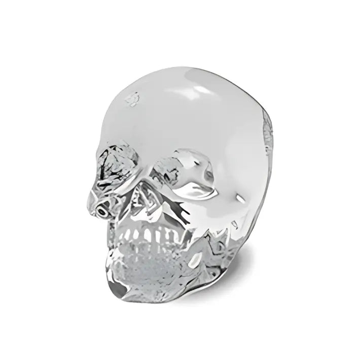 clear ice skull ice cube