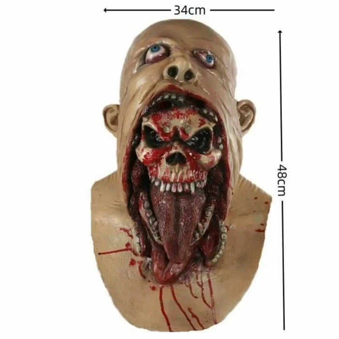 Skull - in - Mouth Halloween Mask: Terrify Friends with Hyper - Realistic Horror - UrSuperMart