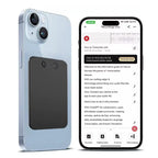 Smart voice recorder with ChatGPT-4 connected to phone for transcription and real-time audio sync.