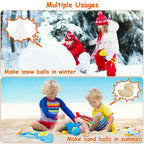 Snowball makers used by kids to create snowballs in winter and sand balls in summer beach play