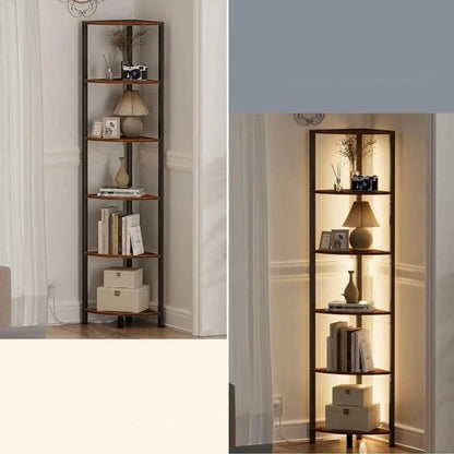 Space - Efficient Corner Storage with Ambient Lighting - UrSuperMart