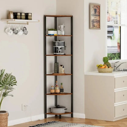 Space - Efficient Corner Storage with Ambient Lighting - UrSuperMart