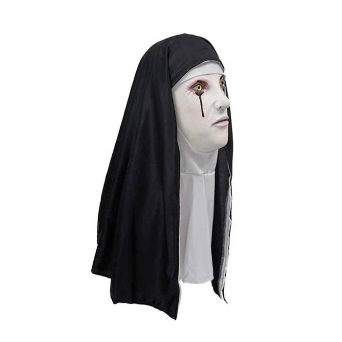 Spooky Nun Horror Mask for Halloween - UrSuperMart