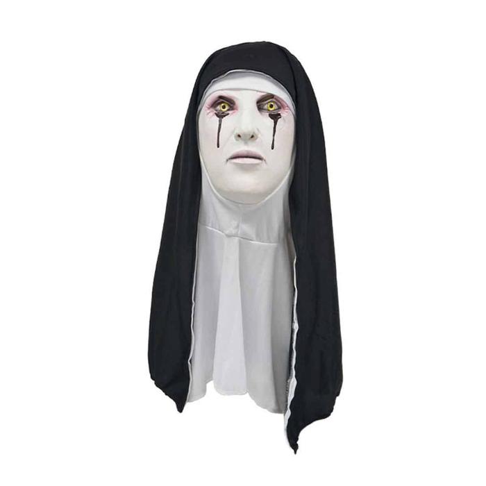 Spooky Nun Horror Mask for Halloween - UrSuperMart