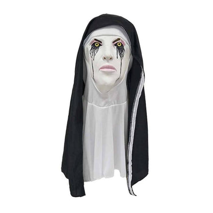 Spooky Nun Horror Mask for Halloween - UrSuperMart