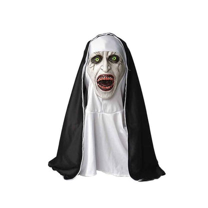 Spooky Nun Horror Mask for Halloween - UrSuperMart