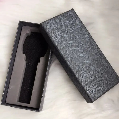 square leather strap watch packaging box with foam insert shown open, protective presentation case for premium men’s analog timepiece