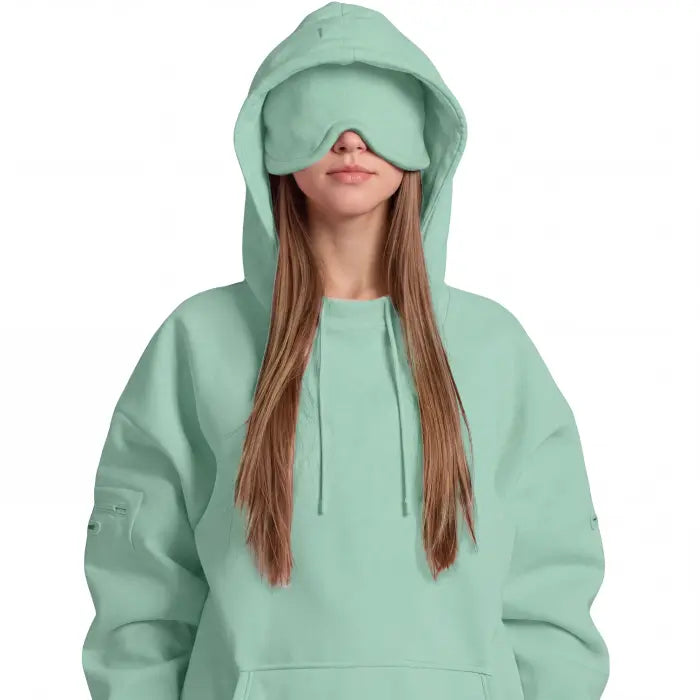 Hoodie with Eye Mask for Undisturbed Rest & Travel Naps