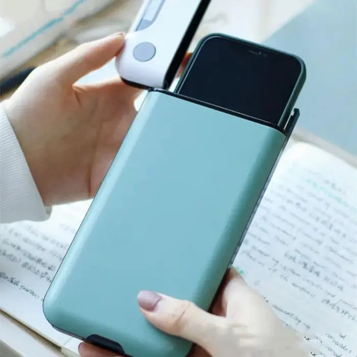 StudyLock Pro green focus storage box with a timer lock, ideal for securing phones during study sessions.