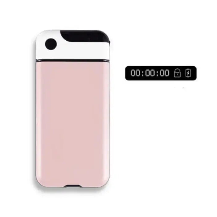 StudyLock Pro pink digital phone safe with a timer lock, perfect for secure and stylish storage.