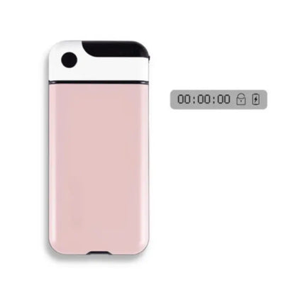 StudyLock Pro pink timer lock box for phones, designed for distraction-free study and focus.