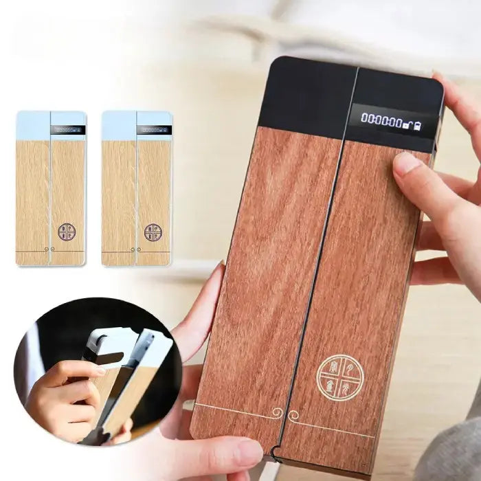 StudyLock Pro wooden smart lock box with a timer, perfect for secure phone storage and focus.