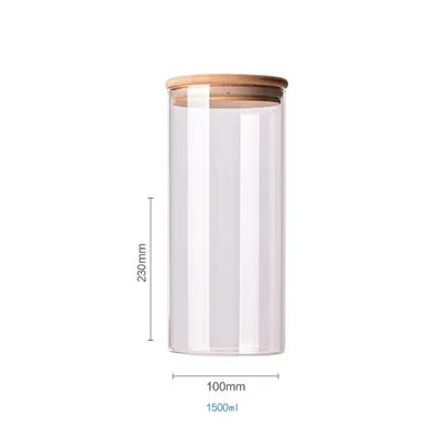 Bamboo-Covered Borosilicate Glass Food Storage Containers - UrSuperMart