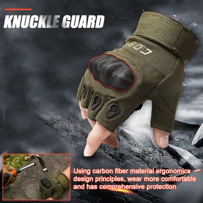 Tactical Gloves Fingerless for Hand Protection and Dexterity