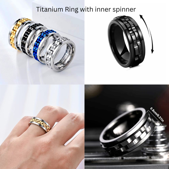 Spinner Ring Anxiety Relief for Focus & Calm Style