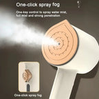 Travel steamer offers one-click water mist spray with strong steam penetration for fast wrinkle smoothing.