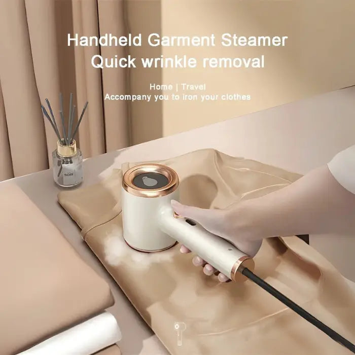  Travel steamer removes wrinkles fast with handheld design, ideal for quick home or travel garment care.