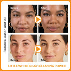 Turmeric skin cleanser before-and-after results on facial skin tone, clarity, and oil balance.