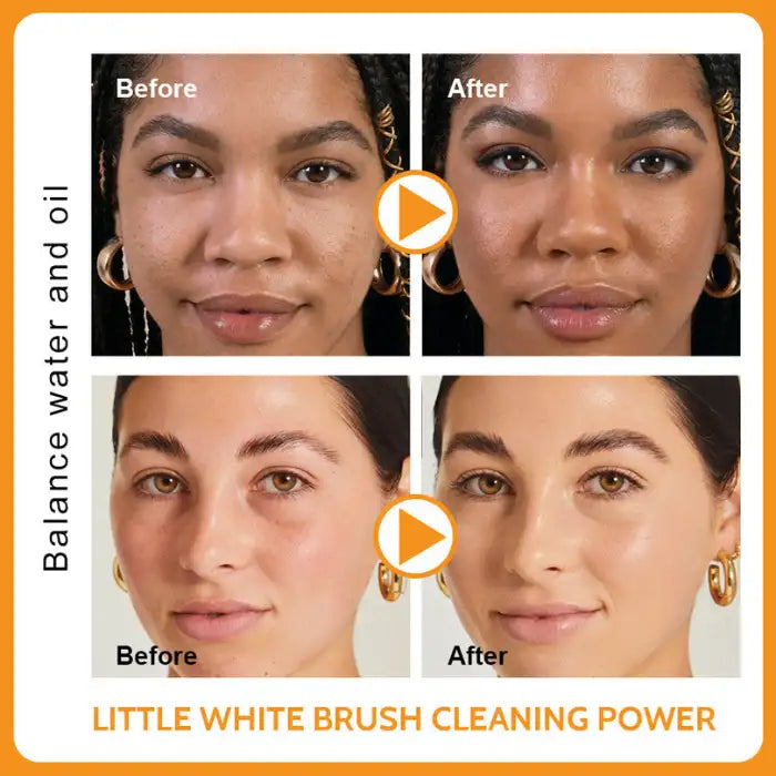 Turmeric skin cleanser before-and-after results on facial skin tone, clarity, and oil balance.