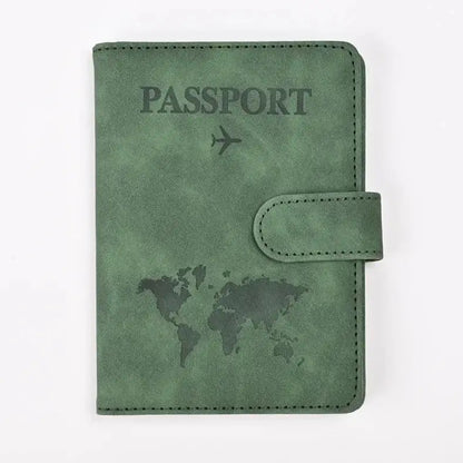 Stylish Faux Leather Passport Holder for Easy Travel - UrSuperMart