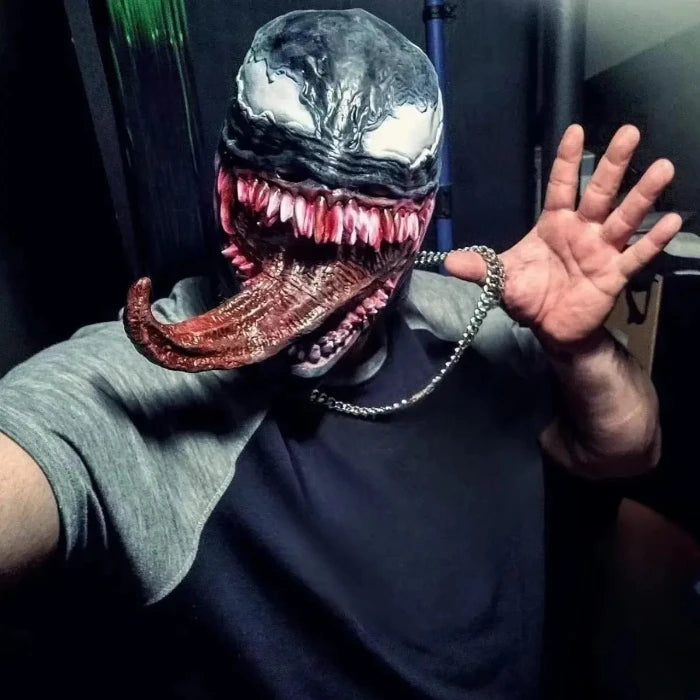 Unleash Your Inner Anti - Hero with Our Hyper - Realistic Venom Mask - UrSuperMart