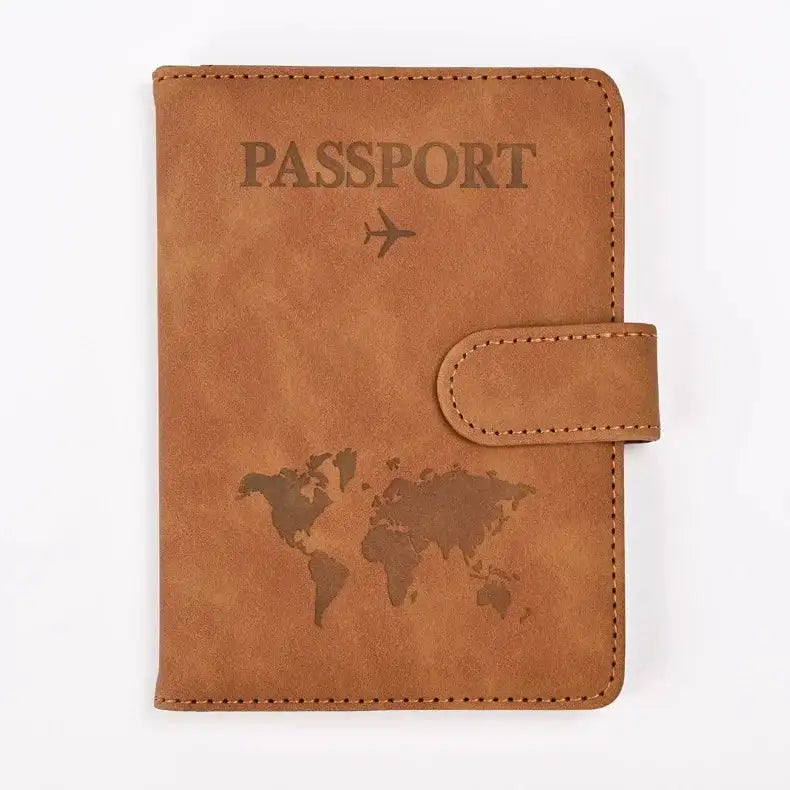 Stylish Faux Leather Passport Holder for Easy Travel - UrSuperMart