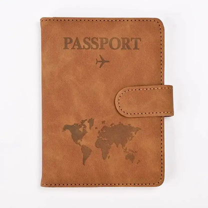 Stylish Faux Leather Passport Holder for Easy Travel - UrSuperMart