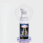 Technical diagram of eye cream vibrating head technology showing 20Hz-20kHz frequency for enhanced product absorption
