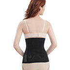 Waist cincher shapewear in black worn by model showing back contouring and high waist fit