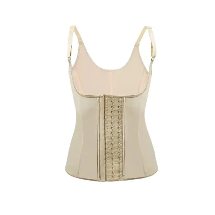 Waist trainer vest product detail shot showing fabric texture and compression zone construction