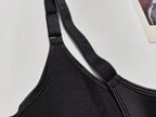 Waist trainer vest shown worn under a top, demonstrating smooth, seamless compression for everyday wear