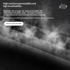  Waterproof windproof softshell jacket with fleece liner, breathable moisture-wicking fabric technology closeup