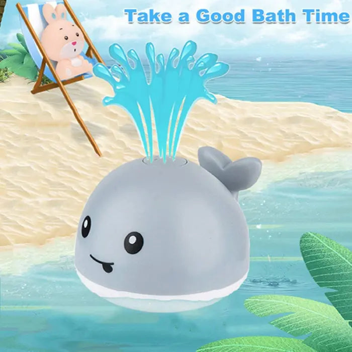 Full product guide showing whale bath toy features, LED lights, and playtime benefits.