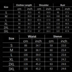 Womens Overcoat size chart showing bust, waist, sleeve, shoulder, and clothes length in cm and inches.
